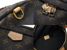 画像をギャラリービューアに読み込む, 極美品 LOUIS VUITTON ルイヴィトン バムバッグ ボディバッグ ウエストバッグ M43644 モノグラム ブラウン ゴールド金具 中古 4b005674