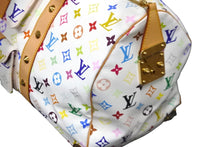 画像をギャラリービューアに読み込む, 極美品 LOUIS VUITTON ルイヴィトン 村上隆 ボストンバッグ キーポル45 M92641 モノグラムマルチ ホワイト ゴールド金具 中古 56780