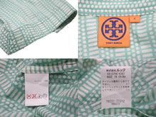 画像をギャラリービューアに読み込む, Tory Burch トリーバーチ 長袖シャツ トップス スパンコール グリーン コットン サイズ2 中古 56848