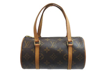 画像をギャラリービューアに読み込む, LOUIS VUITTON ルイヴィトン ハンドバッグ パピオン19 モノグラム M51389 ブラウン ゴールド金具 美品 中古 56877