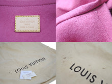 画像をギャラリービューアに読み込む, LOUIS VUITTON ルイヴィトン ハンドバッグ M95214 デニム ネオスピーディ パープル ブラウン ゴールド金具 美品 中古 56884