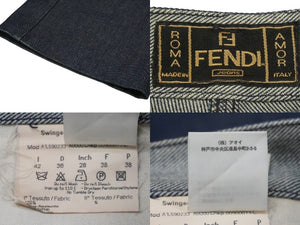 FENDI フェンディ デニムパンツ ブーツカットパンツ デニム インディゴ サイズW28 A1.590233 美品 中古 56908