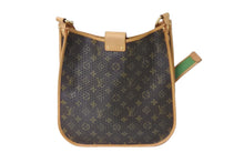 Load image into Gallery viewer, LOUIS VUITTON ルイヴィトン ショルダーバッグ M95173 ベルフォ ミュゼット ブラウン グリーン ゴールド金具 美品 中古 56909