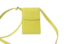 画像をギャラリービューアに読み込む, BALENCIAGA バレンシアガ ゴースト フォンホルダー ショルダーバッグ 618868 イエロー シルバー金具 レザー 美品 中古 56931