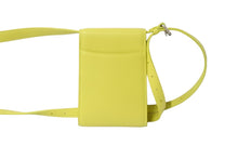 画像をギャラリービューアに読み込む, BALENCIAGA バレンシアガ ゴースト フォンホルダー ショルダーバッグ 618868 イエロー シルバー金具 レザー 美品 中古 56931