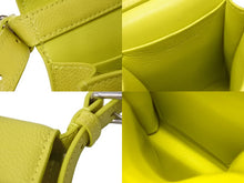 画像をギャラリービューアに読み込む, BALENCIAGA バレンシアガ ゴースト フォンホルダー ショルダーバッグ 618868 イエロー シルバー金具 レザー 美品 中古 56931
