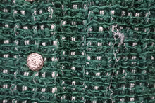 画像をギャラリービューアに読み込む, CHANEL シャネル ジャケット ツイードジャケット マーチンゲール ベルト グリーン サイズ38 06C P27772V16008 美品 中古 56992