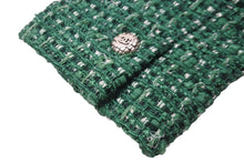 画像をギャラリービューアに読み込む, CHANEL シャネル ジャケット ツイードジャケット マーチンゲール ベルト グリーン サイズ38 06C P27772V16008 美品 中古 56992