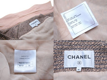 画像をギャラリービューアに読み込む, CHANEL シャネル ジャケット ツィード デニム ココボタン ピンク サイズ36 P58316V35584 美品 中古 57031