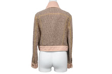 画像をギャラリービューアに読み込む, CHANEL シャネル ジャケット ツィード デニム ココボタン ピンク サイズ36 P58316V35584 美品 中古 57031