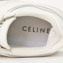 将图片加载到图库查看器，CELINE セリーヌ ブロック ロゴ スニーカー ホワイト レザー シューズ 靴 厚底 ローカット RM0262 サイズ36 良品 中古 4a005704