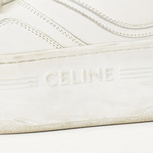 将图片加载到图库查看器，CELINE セリーヌ ブロック ロゴ スニーカー ホワイト レザー シューズ 靴 厚底 ローカット RM0262 サイズ36 良品 中古 4a005704