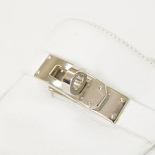 将图片加载到图库查看器，HERMES エルメス オラン スライドサンダル レザー ホワイト ケリーバックル サイズ36 ミューズ オズ イタリア製 美品 中古 4a005707