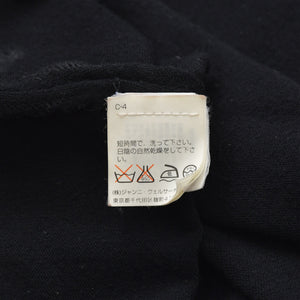 GIANNI VERSACE ジャンニ ヴェルサーチ ニットタンクトップ ノースリーブ サイズ40 ブラック レーヨン ナイロン 美品 中古 4a005708