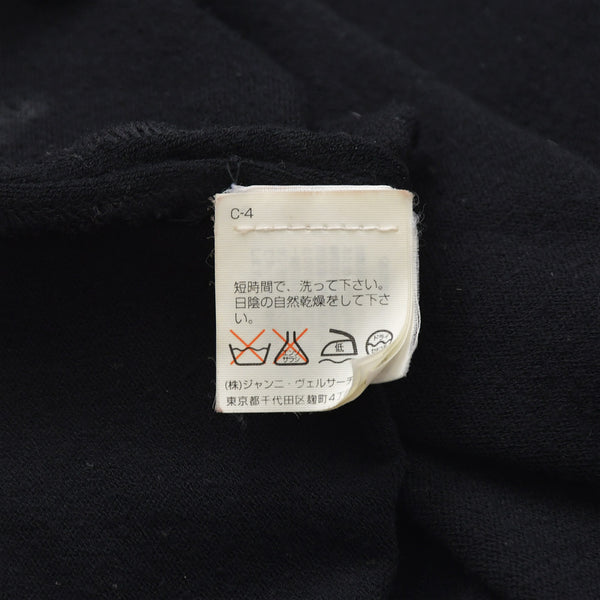 GIANNI VERSACE ジャンニ ヴェルサーチ ニットタンクトップ ノースリーブ サイズ40 ブラック レーヨン ナイロン 美品 中古 4a005708