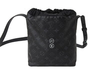 画像をギャラリービューアに読み込む, LOUIS VUITTON ルイヴィトン ショルダーバッグ フラグメントナノバッグ モノグラムエクリプス M43418 シルバー金具 美品 中古 57082