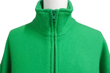 画像をギャラリービューアに読み込む, BALENCIAGA バレンシアガ フリースジャケット ブルゾン グリーン 642337 サイズ 44 ポリエステル 美品 中古 57140