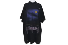 Load image into Gallery viewer, 新品同様 BALENCIAGA バレンシアガ PARIS MOON 半袖Ｔシャツ サイズ1 クラッシュ加工 739028TOVE41055 ブラック 中古 57141