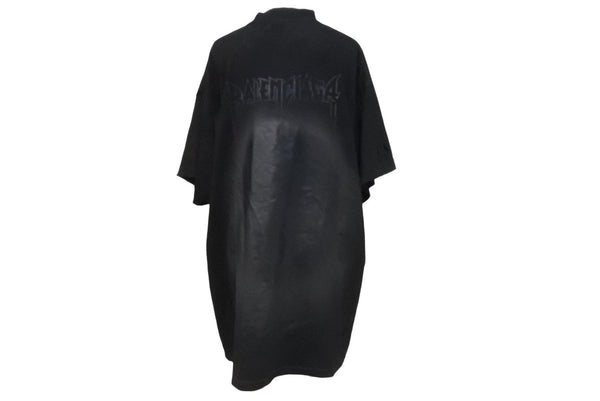 新品同様 BALENCIAGA バレンシアガ PARIS MOON 半袖Ｔシャツ サイズ1 クラッシュ加工 739028TOVE41055 ブラック 中古 57141