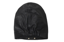 Load image into Gallery viewer, CHROME HEARTS クロムハーツ バイカーキャップ 帽子 レザー SV925 M 黒 ブラック シルバー925 美品 中古 57154