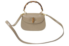 画像をギャラリービューアに読み込む, GUCCI グッチ ショルダーバッグ 2WAY ブラウン系 カーフスキン バンブーミニ レザー 000 406 0188 ゴールド金具 美品 中古 57172