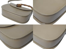 画像をギャラリービューアに読み込む, GUCCI グッチ ショルダーバッグ 2WAY ブラウン系 カーフスキン バンブーミニ レザー 000 406 0188 ゴールド金具 美品 中古 57172