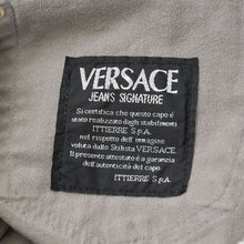 将图片加载到图库查看器，VERSACE COLLECTION ヴェルサーチ コレクション メデューサ スリム パンツ デニム コットン インディゴ シルバー金具 美品 中古 4a005719
