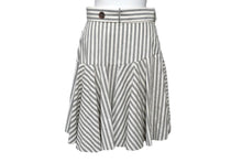 画像をギャラリービューアに読み込む, 極美品 LOEWE ロエベ 膝丈スカート レディース ホワイト ベージュ ストライプ S2185011FA 中古 57223