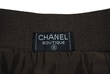 画像をギャラリービューアに読み込む, CHANEL シャネル スカート タイトスカ―ト ヴィンテージ ココマーク ブラウン ココボタン 美品 中古 57264