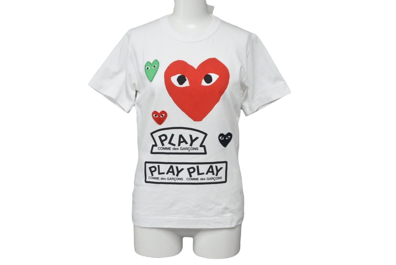 未使用 プレイコムデギャルソン PLAY COMME des GARCONS Tシャツ AZ-T279 ホワイト Ｓ タグ付き 中古 57274 –  Casanova Vintage