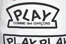 画像をギャラリービューアに読み込む, 未使用 プレイコムデギャルソン PLAY COMME des GARCONS Tシャツ AZ-T279 ホワイト Ｓ タグ付き 中古 57274
