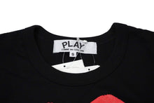 画像をギャラリービューアに読み込む, 極美品 プレイコムデギャルソン PLAY COMME des GARCONS Tシャツ AZ-T111 ブラック S タグ付き 中古 57279