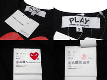 画像をギャラリービューアに読み込む, 極美品 プレイコムデギャルソン PLAY COMME des GARCONS Tシャツ AZ-T111 ブラック S タグ付き 中古 57279