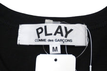 画像をギャラリービューアに読み込む, 未使用 プレイコムデギャルソン PLAY COMME des GARCONS Tシャツ AZ-T111 ブラック タグ付き 中古 57280