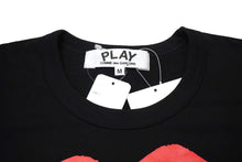 画像をギャラリービューアに読み込む, 未使用 プレイコムデギャルソン PLAY COMME des GARCONS Tシャツ AZ-T111 ブラック タグ付き 中古 57280