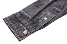 画像をギャラリービューアに読み込む, シュプリーム SUPREME DIMESIONS LOGO DENIM SHIRT ディメンションロゴ デニムシャツ 2019AW 総柄 M 美品 中古 57283
