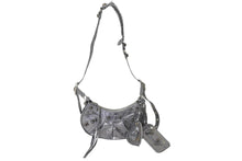 画像をギャラリービューアに読み込む, 極美品 BALENCIAGA バレンシアガ LE CAGOLE 定価328900円 カゴールXS ショルダーバッグ 671309 レザー シルバー 中古 57302