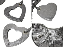 画像をギャラリービューアに読み込む, 極美品 BALENCIAGA バレンシアガ LE CAGOLE 定価328900円 カゴールXS ショルダーバッグ 671309 レザー シルバー 中古 57302