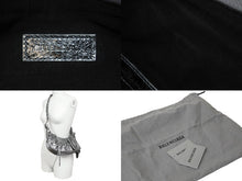 画像をギャラリービューアに読み込む, 極美品 BALENCIAGA バレンシアガ LE CAGOLE 定価328900円 カゴールXS ショルダーバッグ 671309 レザー シルバー 中古 57302