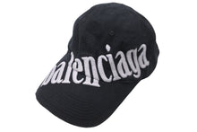 画像をギャラリービューアに読み込む, 未使用品 BALENCIAGA バレンシアガ キャップ DIAGONAL CAP 22SS680738 410B2 帽子 ブラック コットン サイズS 中古 57329