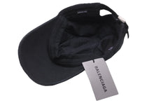 画像をギャラリービューアに読み込む, 未使用品 BALENCIAGA バレンシアガ キャップ DIAGONAL CAP 22SS680738 410B2 帽子 ブラック コットン サイズS 中古 57329