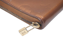 画像をギャラリービューアに読み込む, LOUIS VUITTON ルイヴィトン 長財布 M91127 エルドリッジ モノグラムヴェルニ ブロンズ ゴールド金具 中古 57356