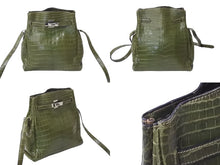 Load image into Gallery viewer, HERMES エルメス ショルダーバッグ ケリースポーツMM □D刻印 グリーン系 ニロティカス 美品 中古 57380