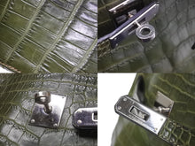 Load image into Gallery viewer, HERMES エルメス ショルダーバッグ ケリースポーツMM □D刻印 グリーン系 ニロティカス 美品 中古 57380