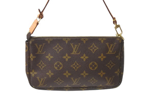 LOUIS VUITTON ルイヴィトン アクセサリーポーチ ポシェット・アクセソワール モノグラム M51980 ゴールド金具 美品 中古 57398