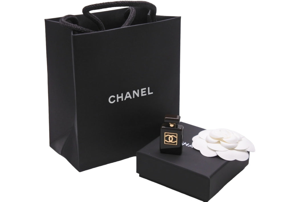 新品未使用 CHANEL シャネル ブローチ コサージュ 香水 ボトル型 ココマーク B23A ブラウン ゴールド金具 中古 57452 –  Casanova Vintage