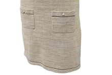 Load image into Gallery viewer, CHANEL シャネル ワンピース ニット ノースリーブ ココマーク P40770K03015 サイズ34 ベージュ ゴールド金具 レディース 美品 57603
