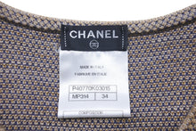 Load image into Gallery viewer, CHANEL シャネル ワンピース ニット ノースリーブ ココマーク P40770K03015 サイズ34 ベージュ ゴールド金具 レディース 美品 57603
