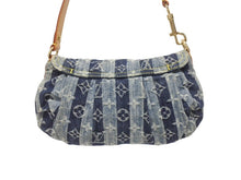 画像をギャラリービューアに読み込む, 極美品 LOUIS VUITTON ルイヴィトン ミニプリーティ レイエ ショルダーバッグ M95333 モノグラムデニム ブルー 中古 4b005761