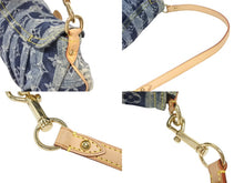 画像をギャラリービューアに読み込む, 極美品 LOUIS VUITTON ルイヴィトン ミニプリーティ レイエ ショルダーバッグ M95333 モノグラムデニム ブルー 中古 4b005761